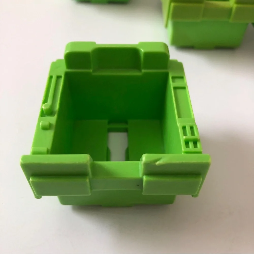 Vintage Fisher-Price Construx Seats 6 pcs Green And Black